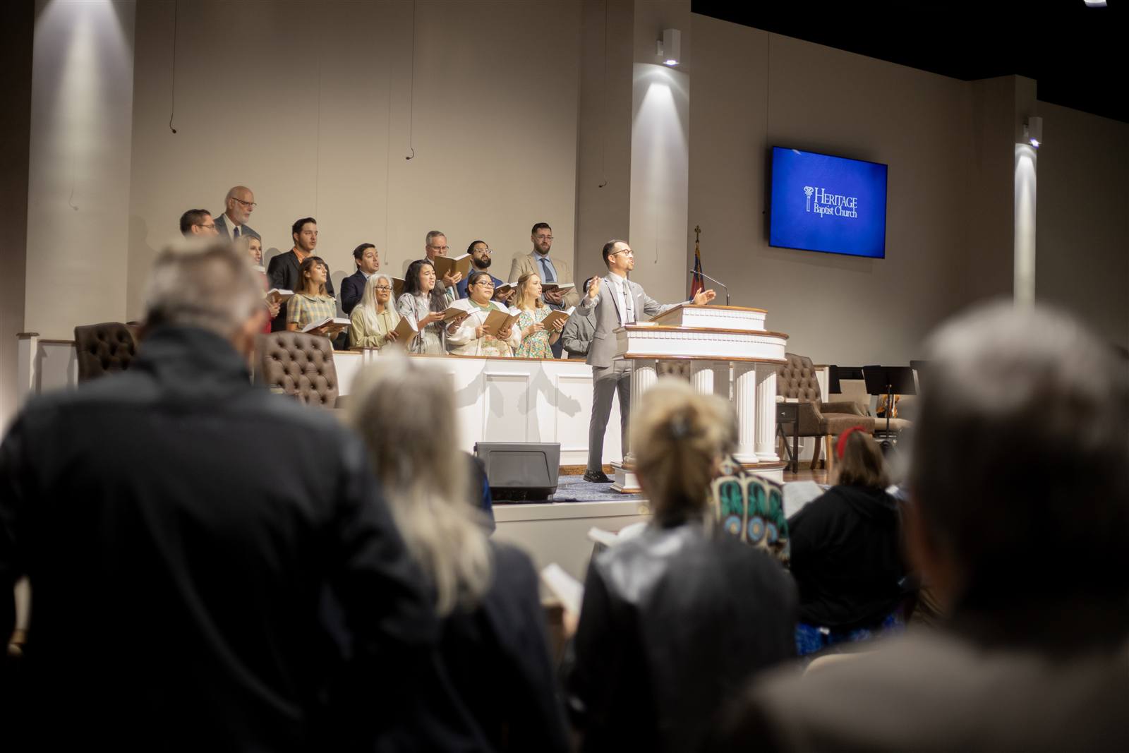 Heritage Baptist Church worship service